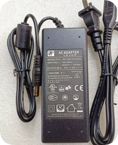 *Brand NEW*Jinhuasheng 15V 3A Power Adapter RS-300/150-S336 Power Supply for Digital Pia